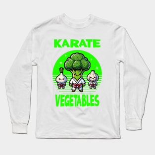 Karate Vegetables Long Sleeve T-Shirt